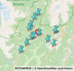 Mappa Via alla Croce, 38070 Tre Ville TN, Italia (5.67462)