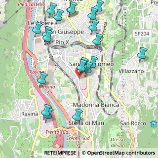 Mappa Via Paolo Borsellino, 38100 Trento TN, Italia (1.206)