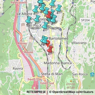 Mappa Via Paolo Borsellino, 38100 Trento TN, Italia (1.196)