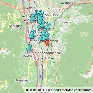 Mappa Via della Malpensada, 38100 Trento TN, Italia (1.9025)