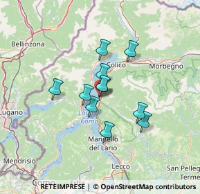 Mappa Via al Cà, 23822 Bellano LC, Italia (9.24727)