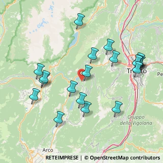 Mappa Via A Palù, 38072 Calavino TN, Italia (8.744)