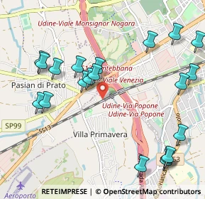 Mappa Via Napoleonica, 33037 Pasian di Prato UD, Italia (1.221)