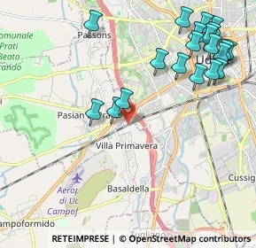 Mappa Via Napoleonica, 33037 Pasian di Prato UD, Italia (2.5215)