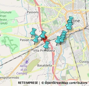 Mappa Via Napoleonica, 33037 Pasian di Prato UD, Italia (1.32167)