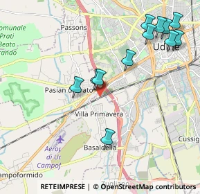 Mappa Via Napoleonica, 33037 Pasian di Prato UD, Italia (2.245)