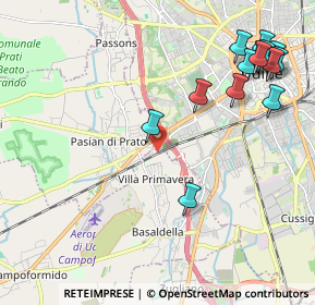 Mappa Via Napoleonica, 33037 Pasian di Prato UD, Italia (2.55429)