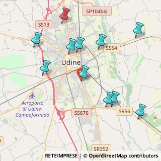 Mappa Mega Udine, 33100 Udine UD, Italia (4.44909)