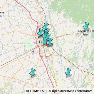 Mappa Mega Udine, 33100 Udine UD, Italia (5.46667)
