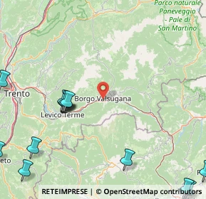 Mappa 38051 Borgo Valsugana TN, Italia (27.744)