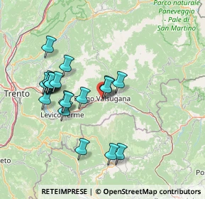 Mappa 38051 Borgo Valsugana TN, Italia (14.0545)