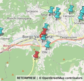 Mappa Via Fornaci, 38051 Borgo Valsugana TN, Italia (2.50286)