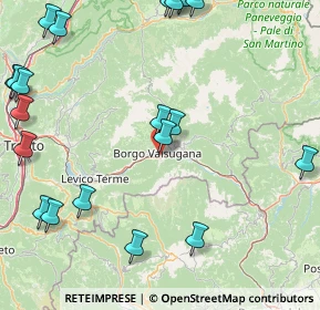 Mappa Via Fornaci, 38051 Borgo Valsugana TN, Italia (23.064)