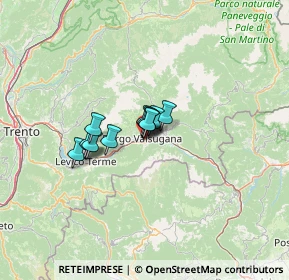 Mappa Via Fornaci, 38051 Borgo Valsugana TN, Italia (6.95833)