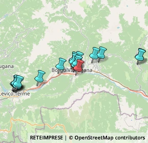 Mappa Via Fornaci, 38051 Borgo Valsugana TN, Italia (7.206)