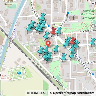 Mappa Via Bruno de Finetti, 38123 Trento TN, Italia (0.09259)