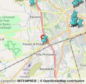 Mappa Via Torino, 33037 Pasian di Prato UD, Italia (3.28417)