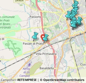 Mappa Via Torino, 33037 Pasian di Prato UD, Italia (2.87824)