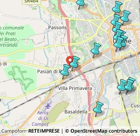 Mappa Via Torino, 33037 Pasian di Prato UD, Italia (2.70188)
