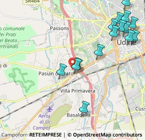 Mappa Via Torino, 33037 Pasian di Prato UD, Italia (2.52667)