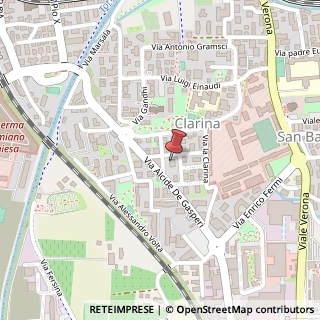 Mappa Via Alcide Degasperi, 35, 38100 Trento, Trento (Trentino-Alto Adige)