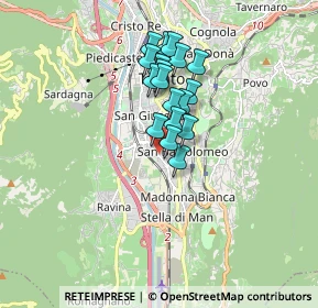 Mappa Via Alcide Degasperi, 38100 Trento TN, Italia (1.25)