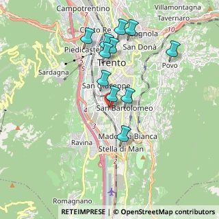 Mappa Via Alcide Degasperi, 38100 Trento TN, Italia (1.78636)