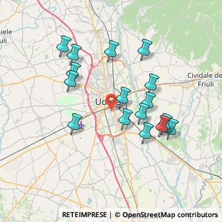 Mappa Via Generale Zucchi Carlo, 33100 Udine UD, Italia (7.07188)