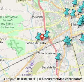 Mappa Via Asti, 33037 Pasian di Prato UD, Italia (3.15647)