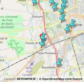 Mappa Via Asti, 33037 Pasian di Prato UD, Italia (2.54833)