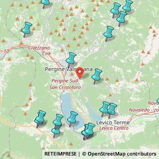 Mappa Via Panarotta, 38057 Pergine Valsugana TN, Italia (6.2835)