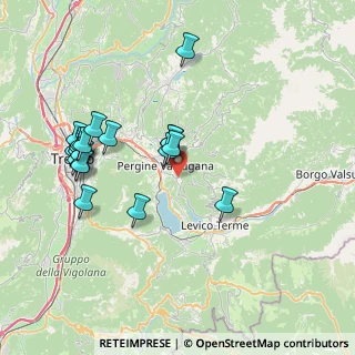 Mappa Via Panarotta, 38057 Pergine Valsugana TN, Italia (7.7715)