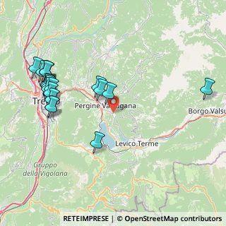 Mappa Via Panarotta, 38057 Pergine Valsugana TN, Italia (9.561)