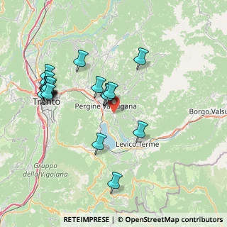 Mappa Via Panarotta, 38057 Pergine Valsugana TN, Italia (8.3215)