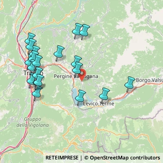 Mappa Via Panarotta, 38057 Pergine Valsugana TN, Italia (9.0045)