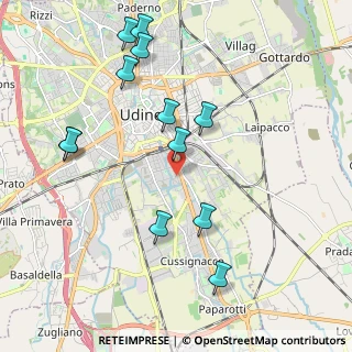 Mappa Via Valentino Ostermann, 33100 Udine UD, Italia (2.17083)