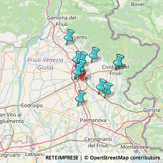 Mappa Via Valentino Ostermann, 33100 Udine UD, Italia (9.46636)