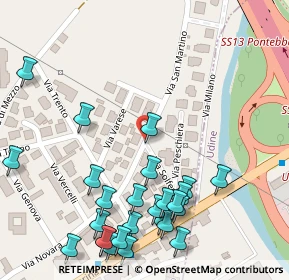 Mappa Via San Martino, 33037 Pasian di Prato UD, Italia (0.14815)