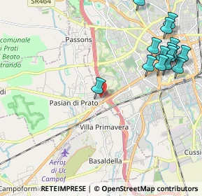 Mappa Via San Martino, 33037 Pasian di Prato UD, Italia (2.628)