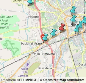 Mappa Via San Martino, 33037 Pasian di Prato UD, Italia (2.52091)
