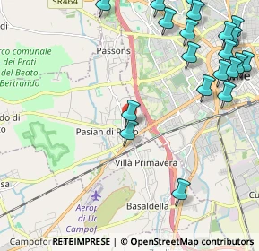 Mappa Via Cuneo, 33037 Pasian di Prato UD, Italia (2.865)