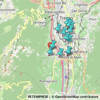 Mappa Rione San Marco, 38100 Ravina TN, Italia (1.59)
