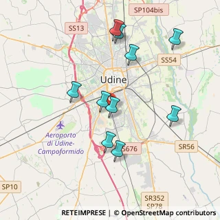 Mappa Via Lumignacco, 33100 Udine UD, Italia (3.58818)