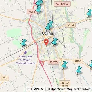 Mappa Via Lumignacco, 33100 Udine UD, Italia (6.15333)