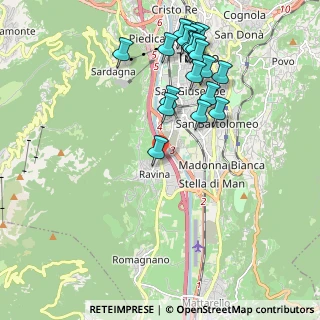 Mappa Via del Ponte, 38100 Ravina TN, Italia (2.181)
