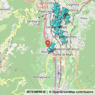 Mappa Via del Ponte, 38100 Ravina TN, Italia (2.11211)