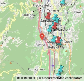 Mappa Via del Ponte, 38100 Ravina TN, Italia (1.92538)