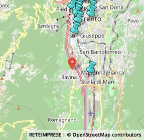 Mappa Via del Ponte, 38100 Ravina TN, Italia (2.82769)