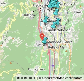 Mappa Via del Ponte, 38100 Ravina TN, Italia (2.45769)