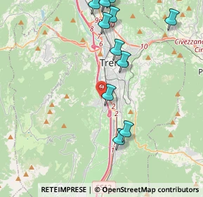 Mappa Via del Ponte, 38100 Ravina TN, Italia (4.895)